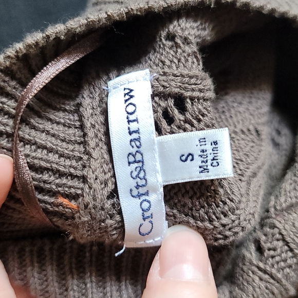 Croft & Barrow Short Sleeve Brown Cardigan - Picture 6 of 8